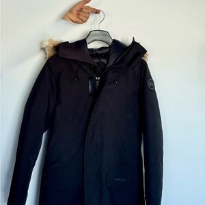 Brand New Canada Goose Black Fur-Trimmed Puffer Jacket